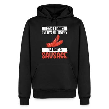 Sausage Lover - Männer Premium Bio Hoodie - Schwarz - Vorne - Nico (187cm)