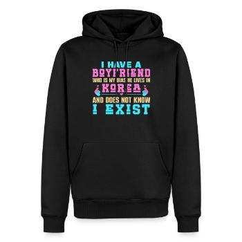 Koreanischer Drama Merch K-Drama Liebhaber Fan - Männer Premium Bio Hoodie - Schwarz - Vorne - Nico (187cm)