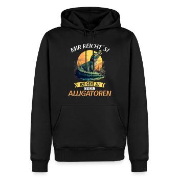 Alligatoren Alligator - Männer Premium Bio Hoodie - Schwarz - Vorne - Nico (187cm)