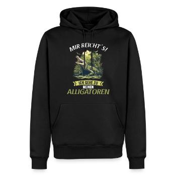Alligatoren Alligator - Männer Premium Bio Hoodie - Schwarz - Vorne - Nico (187cm)