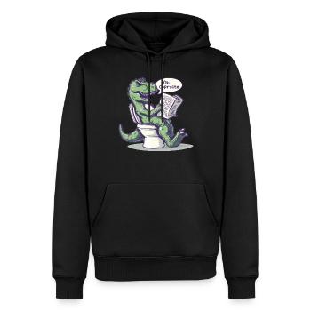 Der Humor Der Paläontologie Dinosaurier - Männer Premium Bio Hoodie - Schwarz - Vorne - Nico (187cm)