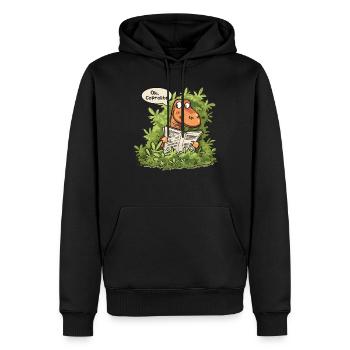 Der Humor Der Paläontologie Dinosaurier - Männer Premium Bio Hoodie - Schwarz - Vorne - Nico (187cm)