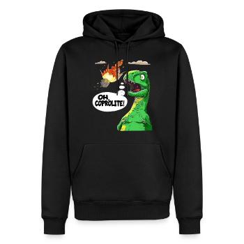 Der Humor Der Paläontologie Dinosaurier - Männer Premium Bio Hoodie - Schwarz - Vorne - Nico (187cm)