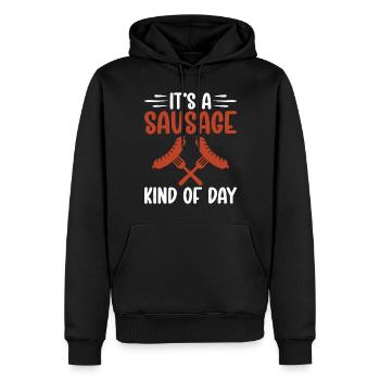 Sausage Lover - Männer Premium Bio Hoodie - Schwarz - Vorne - Nico (187cm)