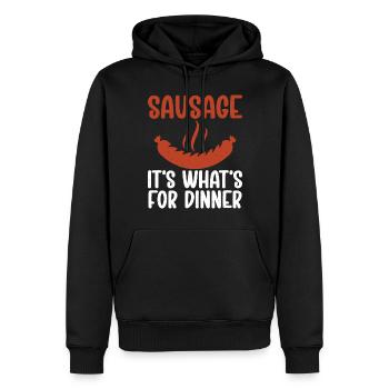 Sausage Lover - Männer Premium Bio Hoodie - Schwarz - Vorne - Nico (187cm)