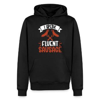 Sausage Lover - Männer Premium Bio Hoodie - Schwarz - Vorne - Nico (187cm)