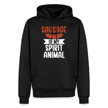Sausage Lover - Männer Premium Bio Hoodie - Schwarz - Vorne - Nico (187cm)