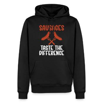 Sausage Lover - Männer Premium Bio Hoodie - Schwarz - Vorne - Nico (187cm)