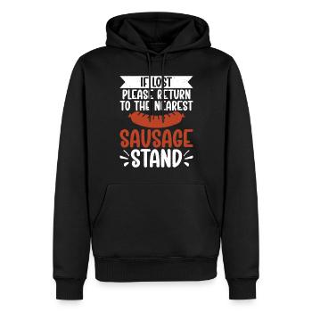 Sausage Lover - Männer Premium Bio Hoodie - Schwarz - Vorne - Nico (187cm)