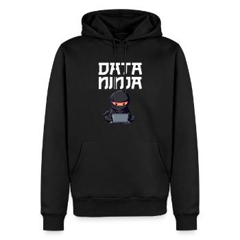 Data ninja data Scientist - Männer Premium Bio Hoodie - Schwarz - Vorne - Nico (187cm)