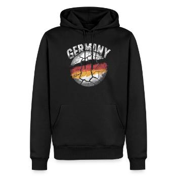 Allemagne Allemagne Allemand GER Almanya Alemania - Sweat à capuche Premium bio Homme - noir - Devant - Nico (187cm)