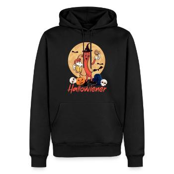 Hot Dog Adult Halloween Pun - Männer Premium Bio Hoodie - Schwarz - Vorne - Nico (187cm)