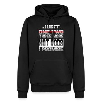 Juste un Hot Rod de plus, je promets Hot Rod Vintage - Sweat à capuche Premium bio Homme - noir - Devant - Nico (187cm)