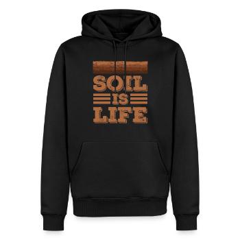 Cher scientifique agricole en science du sol, - Sweat à capuche Premium bio Homme - noir - Devant - Nico (187cm)