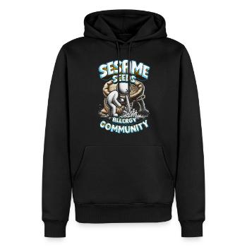 Capsule Fruit Allergy Seeds Allergy Community - Sweat à capuche Premium bio Homme - noir - Devant - Nico (187cm)