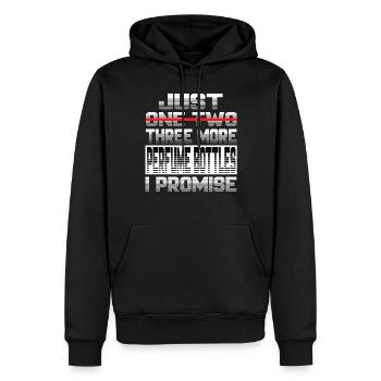 Encore un flacon de parfum que je promets Parfüm - Sweat à capuche Premium bio Homme - noir - Devant - Nico (187cm)