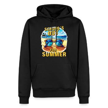 SCHOOL`S OUT FOR SUMMER - Männer Premium Bio Hoodie - Schwarz - Vorne - Nico (187cm)