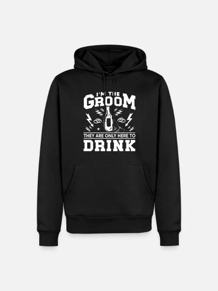 Groom Bachelor Party Weed - Men’s Premium Organic Hoodie - black