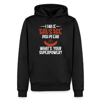 Sausage Lover - Männer Premium Bio Hoodie - Schwarz - Vorne - Nico (187cm)