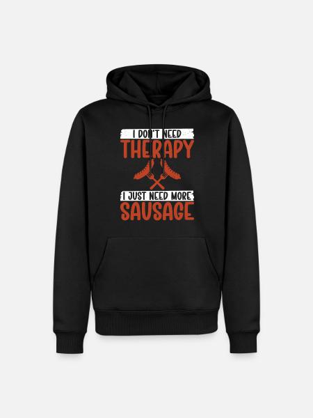 Sausage Lover - Men’s Premium Organic Hoodie - black