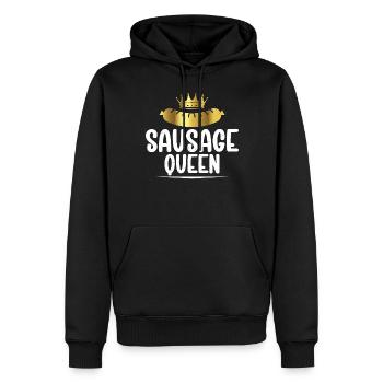 Sausage Lover - Men’s Premium Organic Hoodie - black - Front - Nico (187cm)