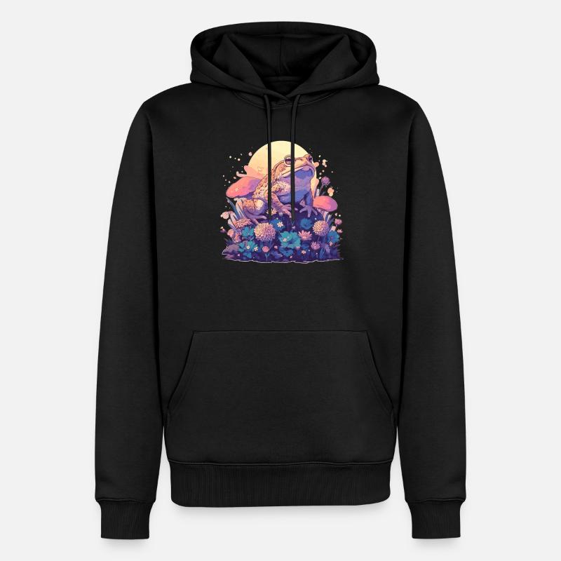 Toad Kröten Kröte - Männer Premium Bio Hoodie - Schwarz