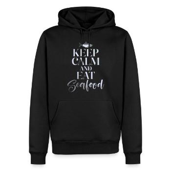 Seafood Lover Gift - Männer Premium Bio Hoodie - Schwarz - Vorne - Nico (187cm)