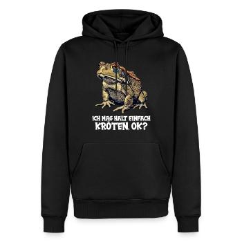 Toad Toads Toad - Men’s Premium Organic Hoodie - black - Front - Nico (187cm)