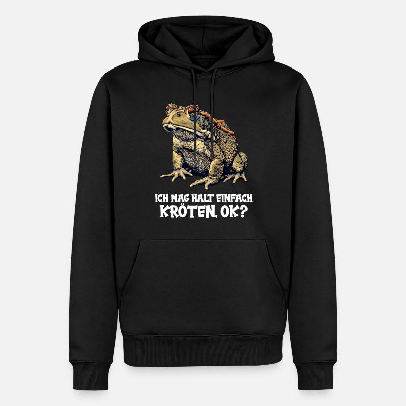 Toad Kröten Kröte - Männer Premium Bio Hoodie - Schwarz