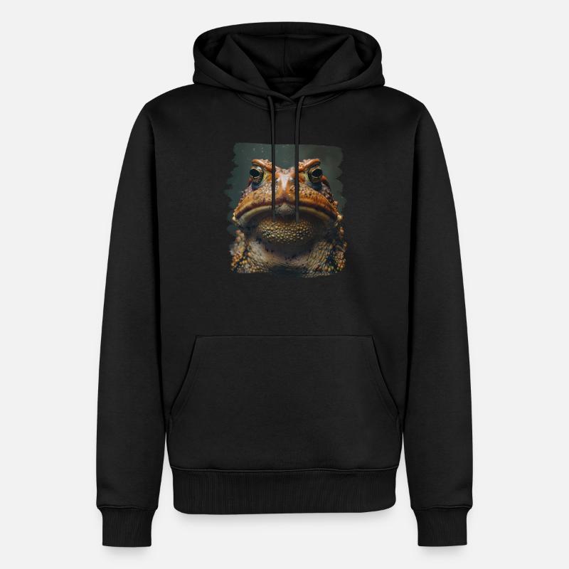Toad Kröten Kröte - Männer Premium Bio Hoodie - Schwarz