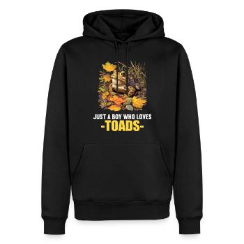 Toad Toads Toad - Men’s Premium Organic Hoodie - black - Front - Nico (187cm)
