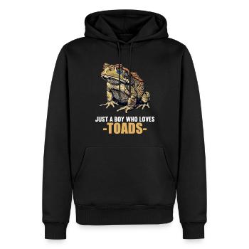 Toad Toads Toad - Men’s Premium Organic Hoodie - black - Front - Nico (187cm)