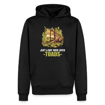 Toad Toads Toad - Men’s Premium Organic Hoodie - black - Front - Nico (187cm)