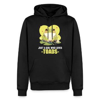 Toad Toads Toad - Men’s Premium Organic Hoodie - black - Front - Nico (187cm)