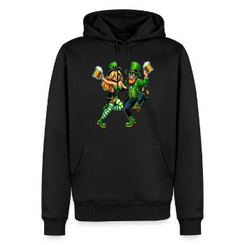 Tanzendes Paar - Männer Premium Bio Hoodie - Schwarz - Vorne - Nico (187cm)