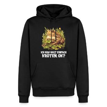 Toad Toads Toad - Men’s Premium Organic Hoodie - black - Front - Nico (187cm)