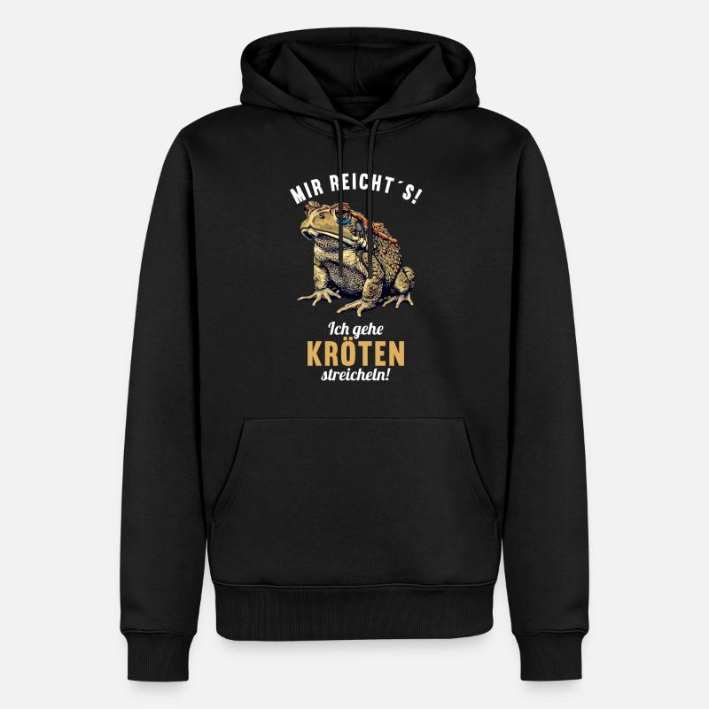 Toad Kröten Kröte - Männer Premium Bio Hoodie - Schwarz