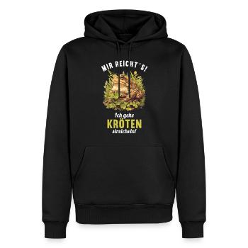 Toad Toads Toad - Men’s Premium Organic Hoodie - black - Front - Nico (187cm)