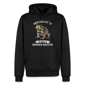 Toad Toads Toad - Men’s Premium Organic Hoodie - black - Front - Nico (187cm)