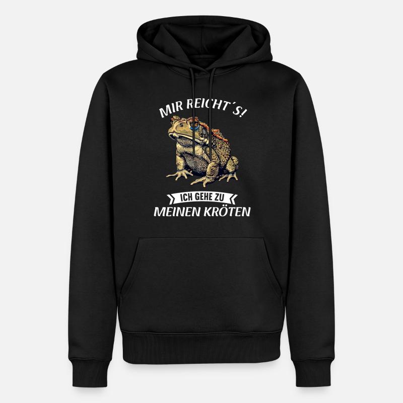 Toad Kröten Kröte - Männer Premium Bio Hoodie - Schwarz