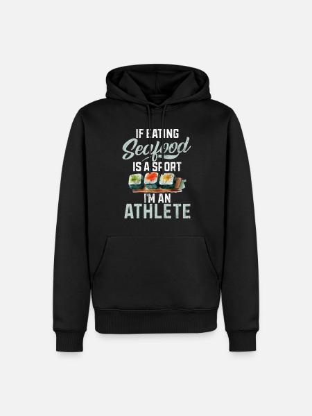 Seafood Lover Gift - Männer Premium Bio Hoodie - Schwarz
