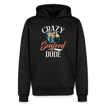 Seafood Lover Gift - Männer Premium Bio Hoodie - Schwarz - Vorne - Nico (187cm)