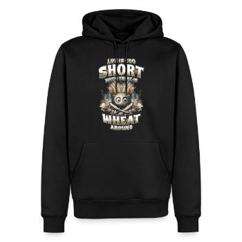 Wheat allergy - Men’s Premium Organic Hoodie - black - Front - Nico (187cm)