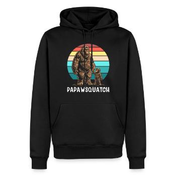 Papaw Squatch - Männer Premium Bio Hoodie - Schwarz - Vorne - Nico (187cm)