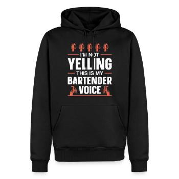 Bartender Mixologist I'm Not - Männer Premium Bio Hoodie - Schwarz - Vorne - Nico (187cm)