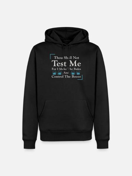 Bartender Mixologist Thou Shall - Men’s Premium Organic Hoodie - black