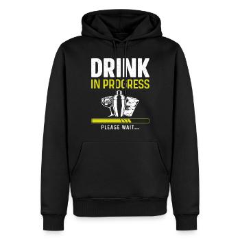 Bartender Mixologist Drink In - Men’s Premium Organic Hoodie - black - Front - Nico (187cm)