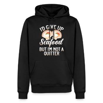 Seafood Lover Gift - Männer Premium Bio Hoodie - Schwarz - Vorne - Nico (187cm)