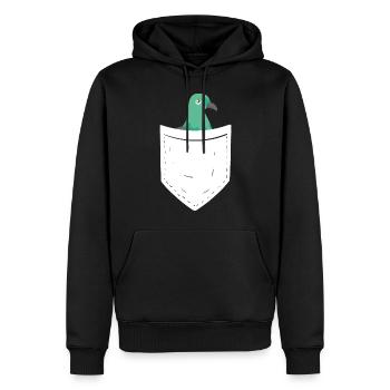 pigeon colombophile pigeon amateur d’oiseaux pigeon - Sweat à capuche Premium bio Homme - noir - Devant - Nico (187cm)