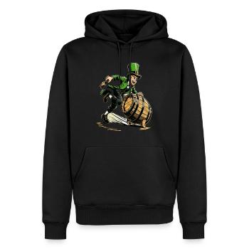Swift Leprechaun (Irish Leprechaun) Coureur - Sweat à capuche Premium bio Homme - noir - Devant - Nico (187cm)